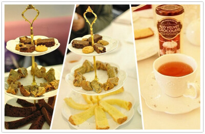 Flavor芙乐儿的下午茶套餐。甜点+【茶叶共和国】的路易博士茶。