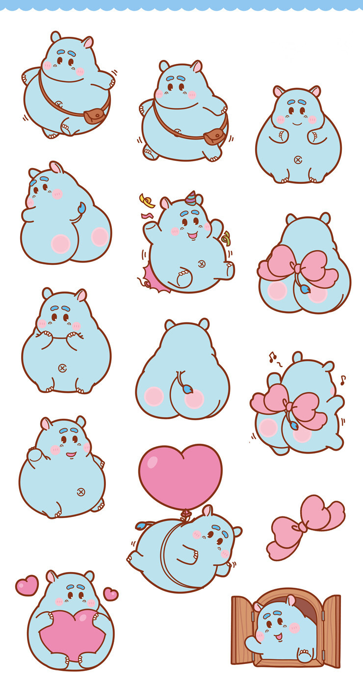 手机壁纸插画萌可爱