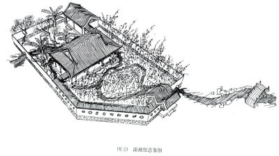 《红楼梦》潇湘馆全景图