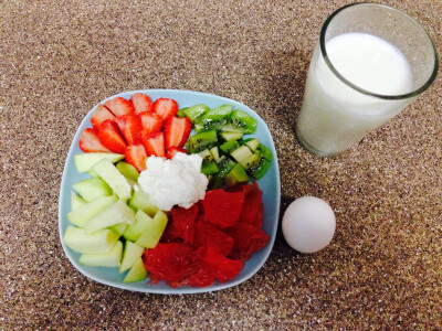 3/15 Apple strawberry kiwi grapefruit yogurt egg milk