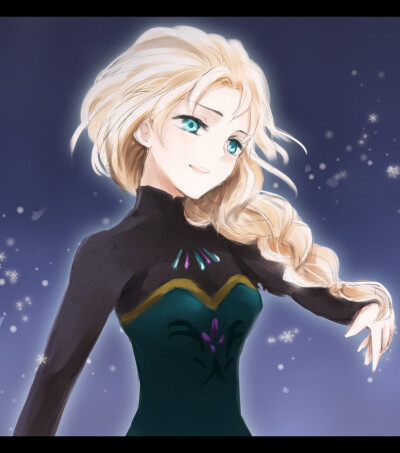 エルサ p站 二次元 插画 头像 少女 冰雪奇缘 Elsa Frozen