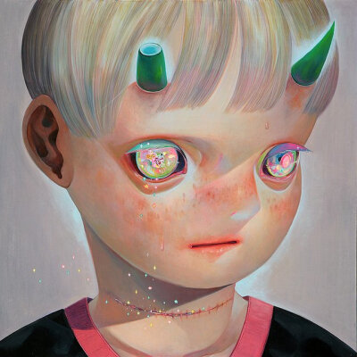 hikari shimoda 是一个了解自闭症孩子的世界的画家。