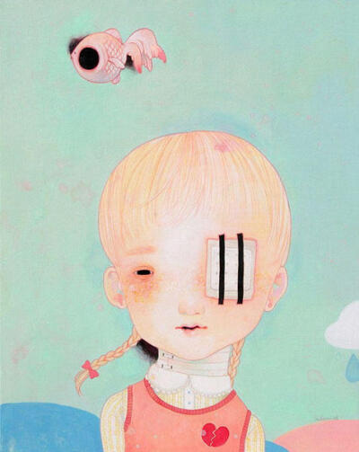 hikari shimoda 是一个了解自闭症孩子的世界的画家。