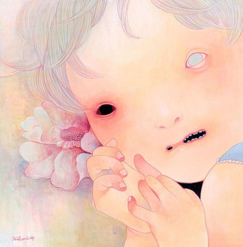 hikari shimoda 是一个了解自闭症孩子的世界的画家。