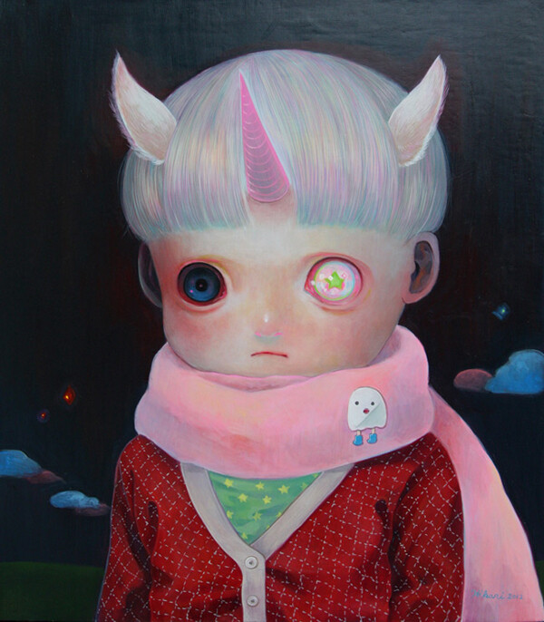 hikari shimoda 是一个了解自闭症孩子的世界的画家。