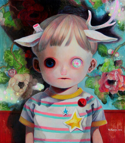 hikari shimoda 是一个了解自闭症孩子的世界的画家。
