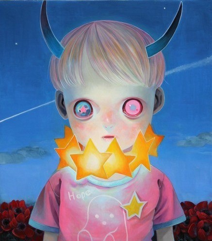 hikari shimoda 是一个了解自闭症孩子的世界的画家。