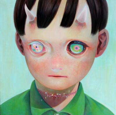 hikari shimoda 是一个了解自闭症孩子的世界的画家。