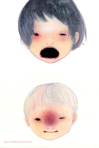 hikari shimoda 是一个了解自闭症孩子的世界的画家。