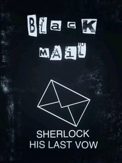 sherlock black mail