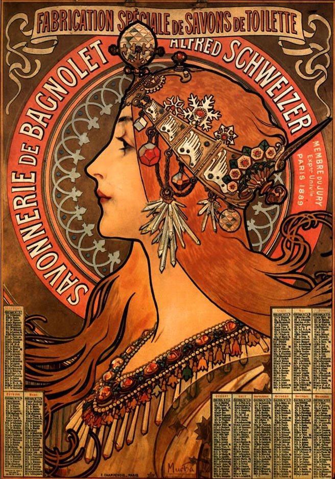  阿方斯·慕夏(1860-1939)Alphonse Mucha