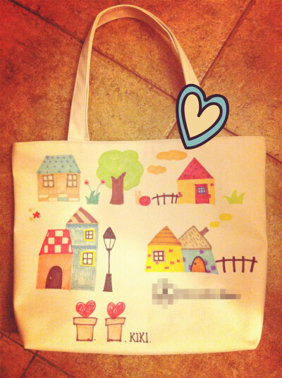 手绘环保袋~(*^__^*) …… kikishome.taobao.com