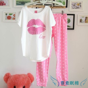 大嘴唇短袖家居服http://shop109018676.taobao.com/ 百分百全棉