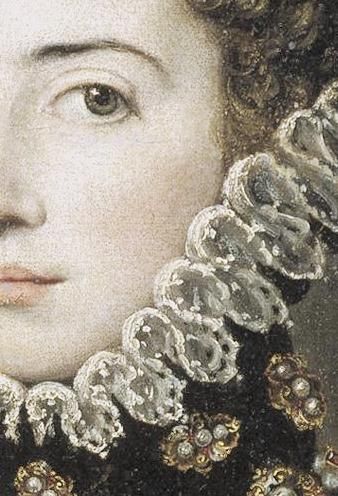 ➹Art Details➹Catalina Micaela de Austria, Duchess of Savoy Alonso (detail),Sánchez Coello, 1585