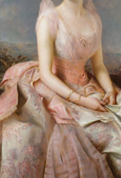 ➹Art Details➹Edward Hughes,Juliette Gordon Low (1887) detail.