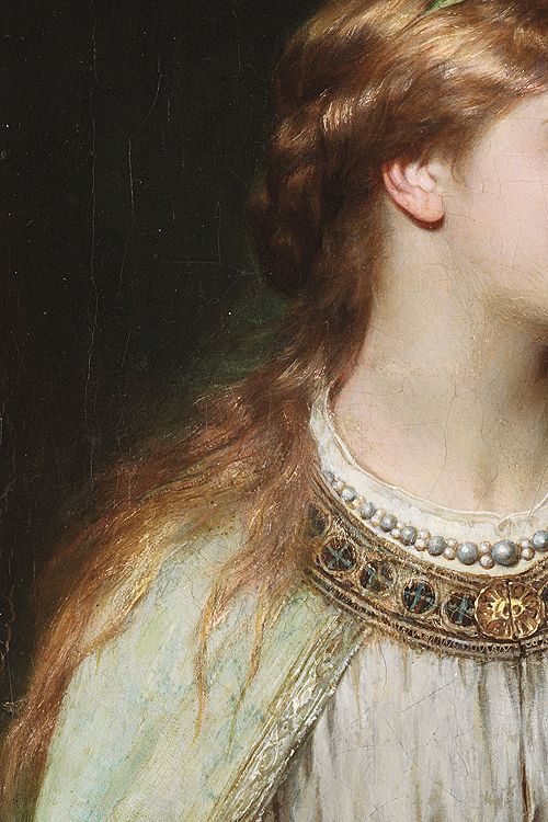 ➹Art Details➹Ophelia by Thomas Francis Dicksee, c. 1864 (detail)