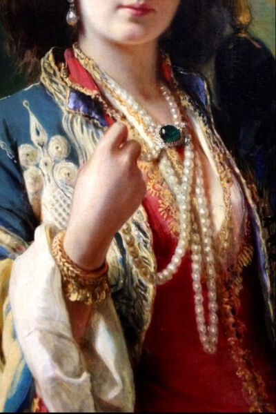 ➹Art Details➹Franz Xaver Winterhalter; Portrait of Katarzyna Branicka, Countess Potocka in Oriental Costume(1854)