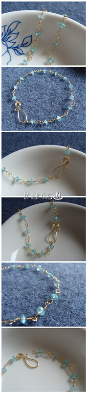 BeadSmith Craft Wire +磷灰石手链