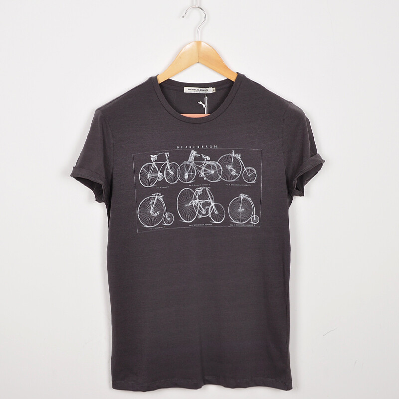 自行车印花短袖