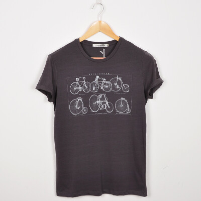 自行车印花短袖