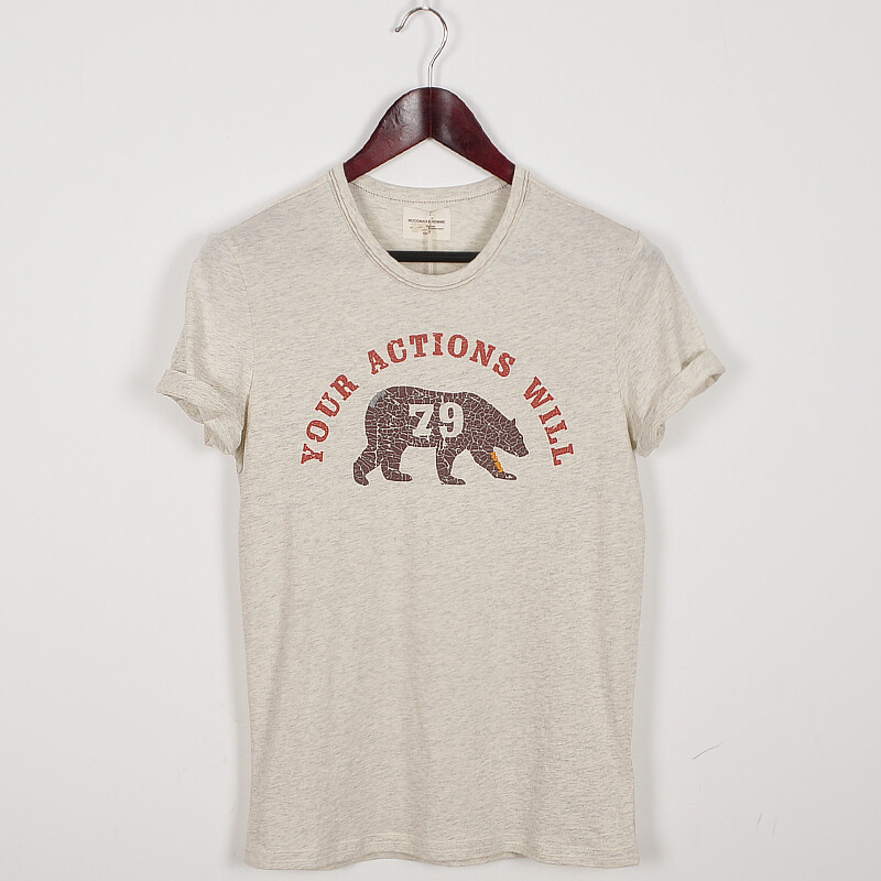 北极熊印花短袖