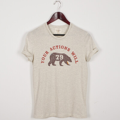 北极熊印花短袖