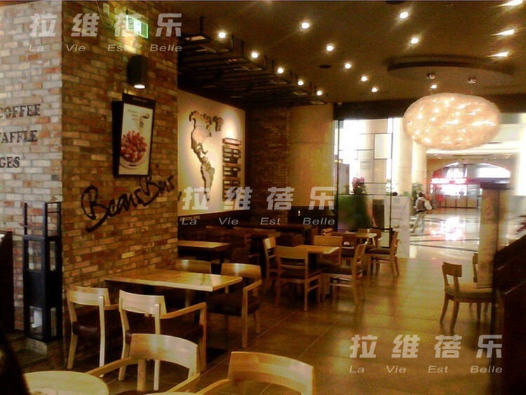 咖啡厅桌椅定做 beansbins 实木桌椅 餐厅桌椅 西餐厅 甜品店桌椅