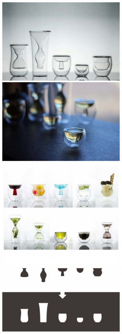 双层玻璃器双层玻璃器皿——— 从不同形状的传统中式容器中得到灵感，成立于北京的 KDSZ 设计工作室带来了 里 - 外 双层玻璃器具。设计师截取一些古代花瓶和碗的优雅轮廓，然后将其插入到日常的玻璃容器中，从而创造…