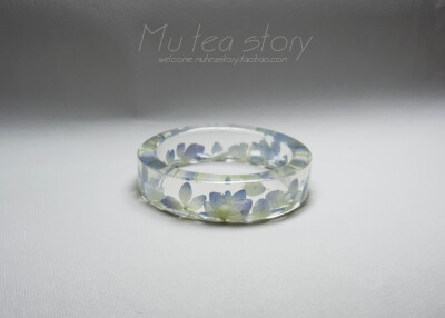 绣球花手镯~ 真花哟~ 让鲜花永远绽放在你的腕间耳畔~