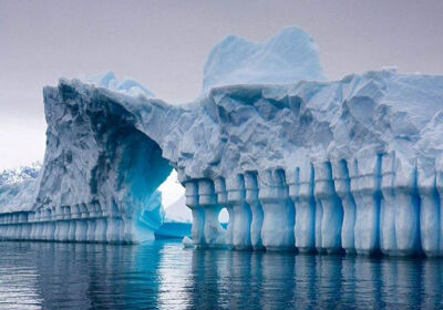 Cool Photo of An Ice Bridge in Antarctica