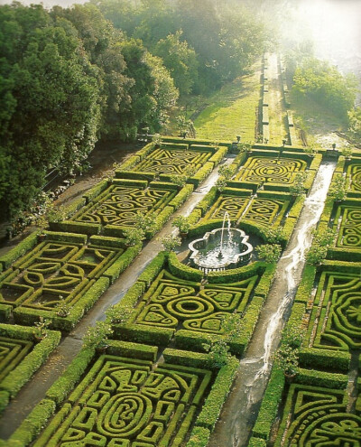 Maze Gardens at Ruspoli Castle ,Northern Lazio, Italy