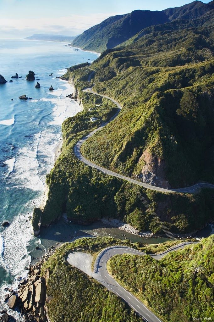 State Highway Six at Ten Mile Creek, north of Greymouth, West Coast, South Island, New Zealand