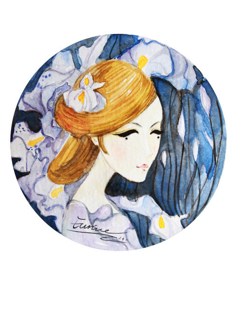 【鸢尾】 素雅大方，在法国，她是光明自由的象征。 图源： 21新浪博客-http://blog.sina.com.cn/eunicejiayi