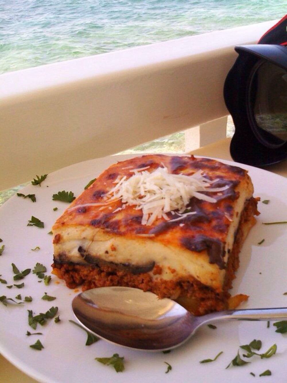 希腊美食 mussaka 内馅是希腊国菜茄子*