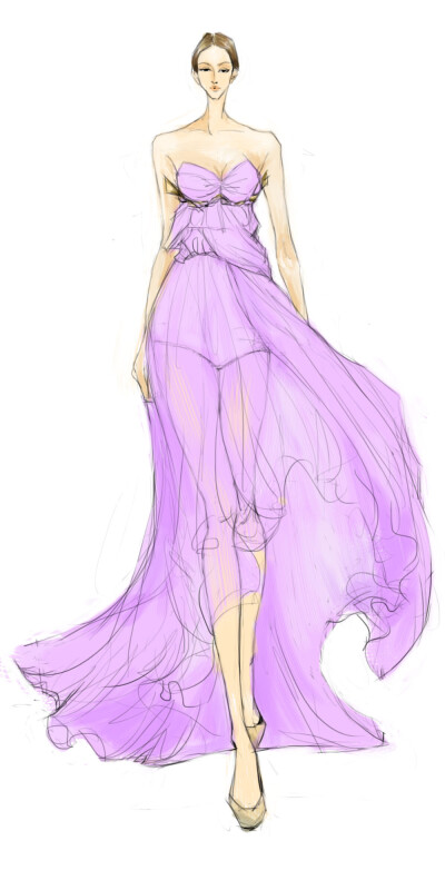 紫纱裙