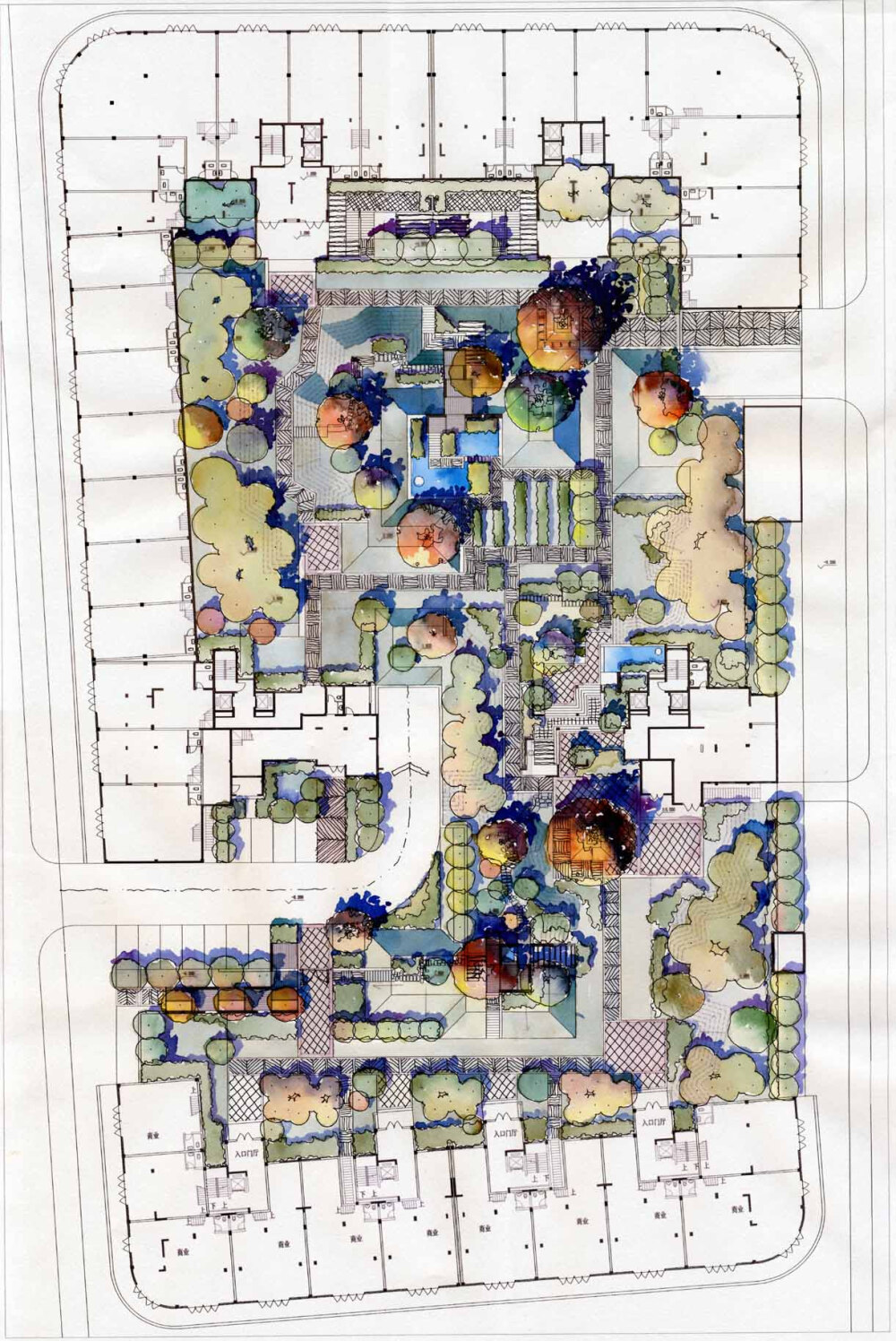 某商业空间景观设计方案平面图