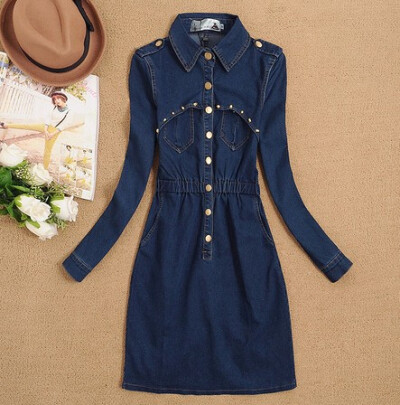 牛仔连衣裙