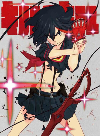 kill la kill完结了…希望第二季可是鲜血qwqqqqq这张为CD专辑封面