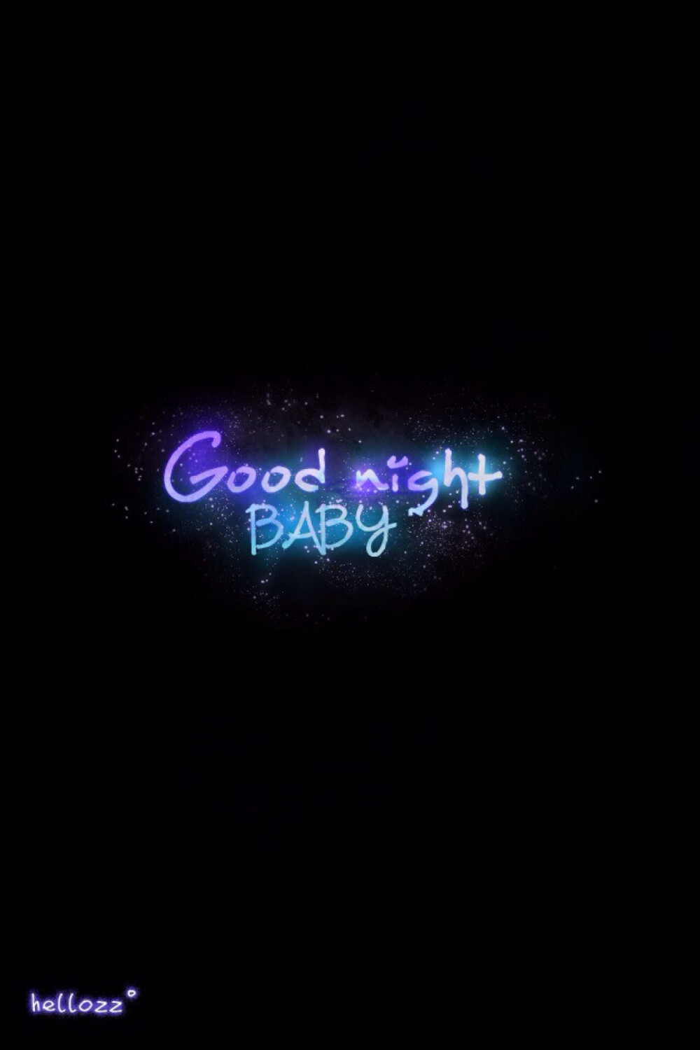 good night baby hellozz星空壁纸