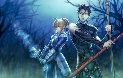 Fate/Zero[命运之夜-零]～saber～阿尔托利亚·潘德拉贡（亚瑟王）～Lancer～迪卢木多·奥迪那（费奥纳王牌）