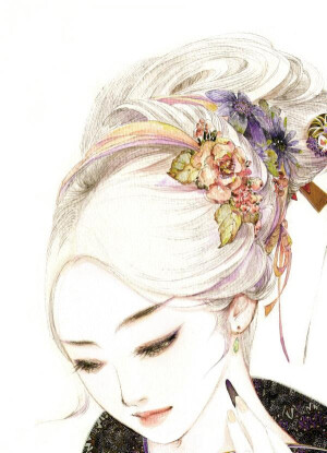 画集《唯墨》内页图。插画师：呀呀