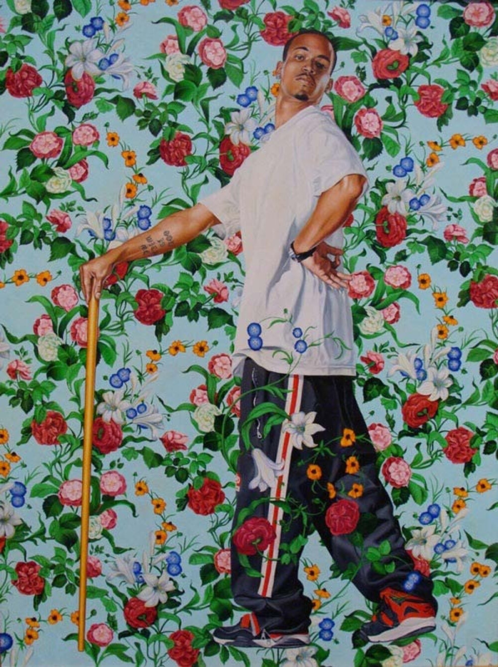 凯欣德·威利(Kehinde Wiley)，1977年生于美国洛杉矶，1999年获得旧金山艺术学院美术学士，2001年获康涅狄格州纽黑文的耶鲁大学艺术学院美术硕士学位，现工作和生活在美国纽约市。其当代都市非裔美国人肖像画风格，被认为可以与传统的肖像画家相媲美，作品常将街头嘻哈文化与文艺复兴的后期风格相融合。