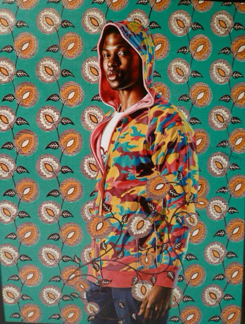 凯欣德·威利(Kehinde Wiley)，1977年生于美国洛杉矶，1999年获得旧金山艺术学院美术学士，2001年获康涅狄格州纽黑文的耶鲁大学艺术学院美术硕士学位，现工作和生活在美国纽约市。其当代都市非裔美国人肖像画风格，被认为可以与传统的肖像画家相媲美，作品常将街头嘻哈文化与文艺复兴的后期风格相融合。