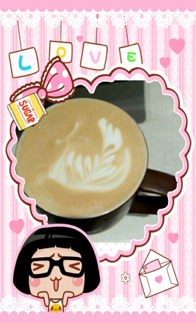 今日三餐 美味Latte coffee.