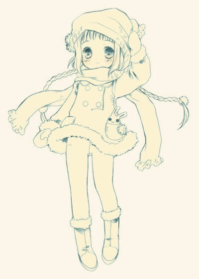 手绘 插画 线稿 手稿 黑白素材