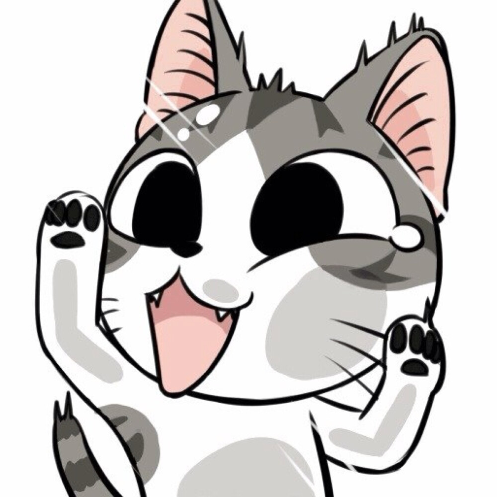 贴玻璃头像 起司猫.