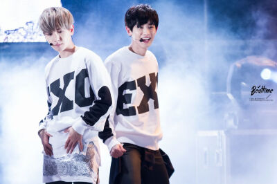 Chan Yeol - Baek Hyun 140126 Oak Valley Winter Festival