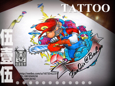 伍壹伍TATTOO STUDIO 玛丽奥大叔