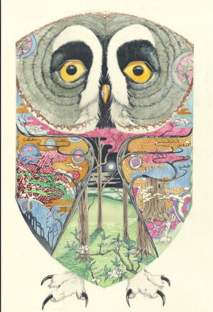 英国数字插画师Daniel Mackie，他的插画给我们讲述了希腊神话故事，肖像绘画等等有意思的作品，早在2010年的时候Daniel Mackie决定摈弃Photoshop，利用传统的绘画方法重新定位他的插画，直到现在Daniel Mackie的插画依旧是以水彩绘法进行创作，虽然没有了特技的渲染，但他的插画依旧是十分精彩。   猫头鹰