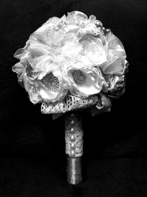 布艺手捧花。猫肚皮手作。